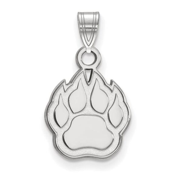 10k White Gold Northern Illinois U. Small Pendant